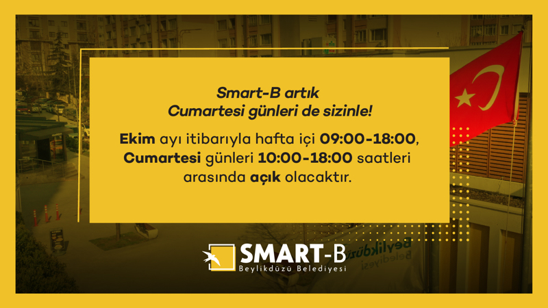 Smart-B Artık Cumartesi Günleri de Sizinle