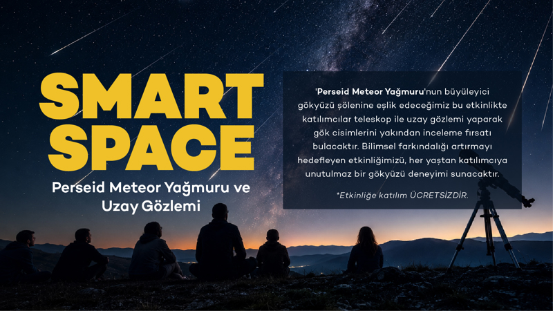 SMART SPACE - Perseid Meteor Yağmuru ve Uzay Gözlemi